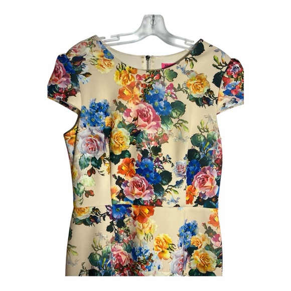 Betsey Johnson Multicolor Floral Midi Dress - Picture 3 of 9